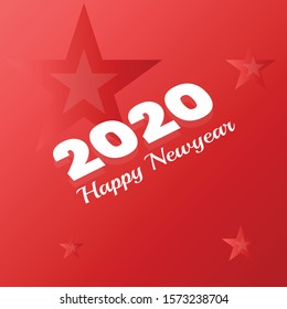 Happy New Year 2020 vector design