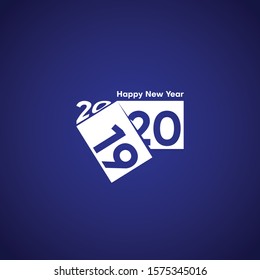 Happy new year 2020 vector design