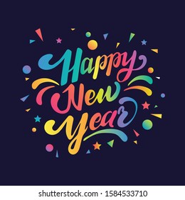 Happy New Year 2020 Vector
