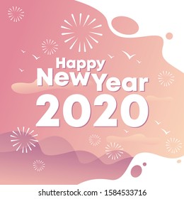 Happy New Year 2020 Vector