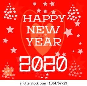 happy new year 2020 vector design.