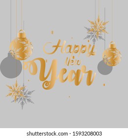 Happy New Year 2020 - Vector New Year background