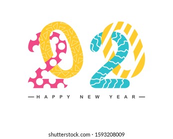 Happy New Year 2020 - Vector New Year background