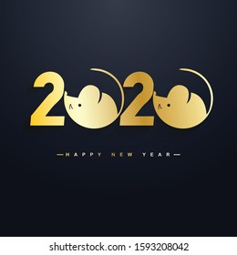 Happy New Year 2020 - Vector New Year background