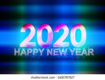 Happy New Year 2020 vector design for background, illustration vector design.