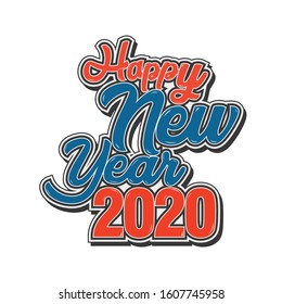 Happy New Year 2020 Vector