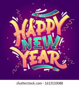 HAPPY NEW YEAR 2020 VECTOR BACKGROUND
