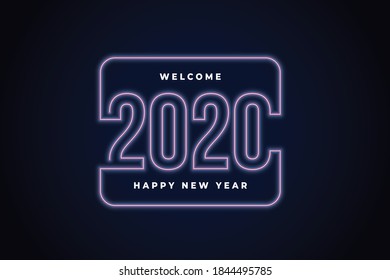 Happy New Year 2020 Vektor