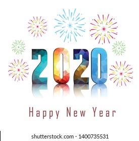 Happy New Year 2020 Winter Holiday Stock Vector (Royalty Free ...