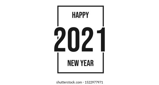 Happy New Year 2020 wishes written on a nice background. Happy new year card design. EPS vector illustration