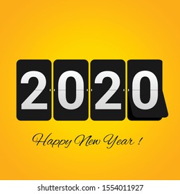 Happy New Year 2020, 2020 wishes, Happy New Year 2020, Celebrating 2020, calendar, Vector illustration