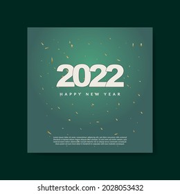 Happy New year 2020 wishing social media post design full vector