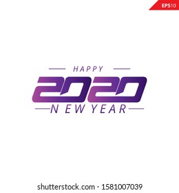 happy new year 2020.Design for banner, greeting cards etc. vector template