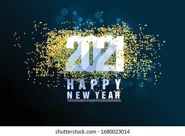 Alles Gute zum Neujahr 2021! Fröhliche Weihnachten und Fröhliches Neujahr Feiertage Symbol Vorlage. Chinesisches neues Jahr, Jahr des Ochsen