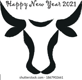 Happy new year 2021. Bull. 