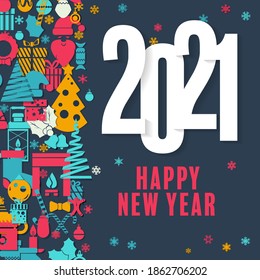 Happy New Year 2020 Vector Logo Stock Vector (Royalty Free) 1584892156 ...