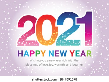 Happy New Year 2021, clean and nice new year design. Wish you all the best as always in this coming new year.