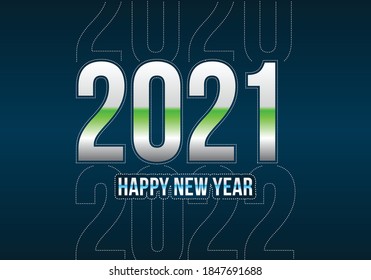 Happy New Year 2021, clean and nice new year design. Wish you all the best as always in this coming new year.