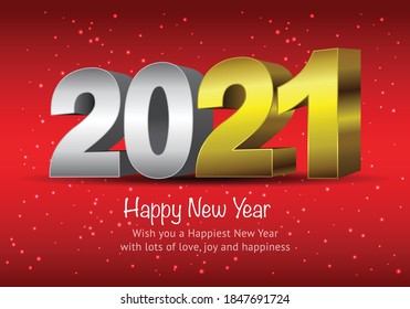 Happy New Year 2021, clean and nice new year design. Wish you all the best as always in this coming new year.