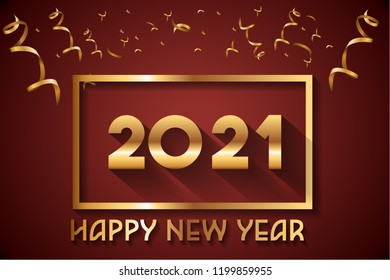 Happy New Year 2021 Design.