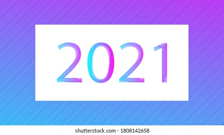 Happy New Year 2021 Design Illustration