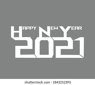 Happy new year 2021 design