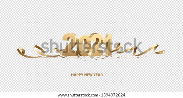 Happy New Year 2021 Golden 3d Stock Vector Royalty Free 1594072024 shutterstock