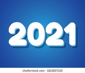 Happy new year 2021. Greetings card. abstract background. Vector illustration.