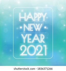 Happy new year 2021. 2021 Greetings card. abstract background.2021 background banner. Vector illustration.