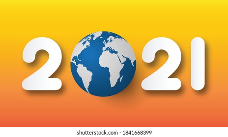 Happy new year 2021. 2021 Greetings card. abstract background.2021 background banner. Vector illustration.