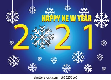 Happy New Year 2021 greetings. 