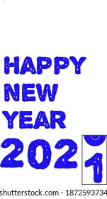 happy new year 2021 illustration images