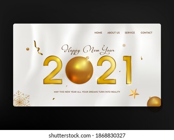 Happy New Year 2021 Landing Page