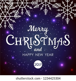 Happy new year 2021, merry christmas. The explosion of stars on blue background. Luxury Design. Holiday, Nightclub  Party Card. New vector illustration. 