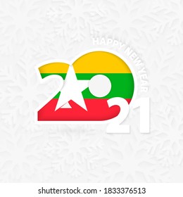 Happy New Year 2021 Myanmar On Stock Vector Royalty Free 1833376513