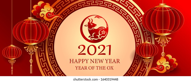 Happy new year 2021 / Year of the ox