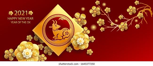 Happy new year 2021 / Year of the ox