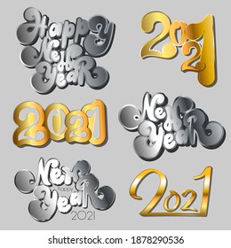 happy new year 2021 snow background