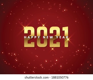 happy new year 2021 sparkle greeting background template