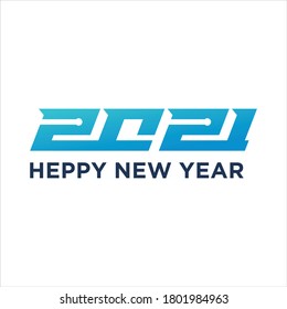Happy New Year 2021 in technology style for seasonal holiday flyers, greetings and invitations, congratulations and Christmas themed cards. Design for social media, promotions and sales. Vector