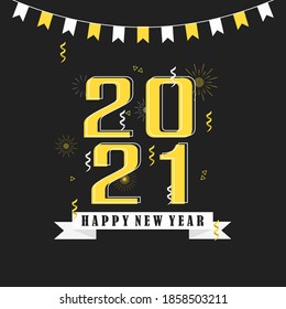Feliz diseño de antecedentes temáticos de año nuevo 2021