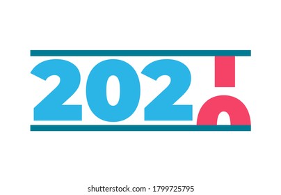Schönes neues Jahr 2021, Vektorhintergrund. Kartenabdeckung für 2021.