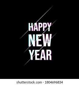 Feliz año nuevo 2021 de fondo vectorial. Portada de la tarjeta para 2021.