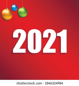 feliz año nuevo 2021. Vector