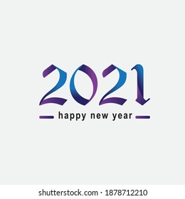 Schöne Vorlage für Vektorgrafiken aus dem neuen Jahr 2021