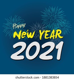 Feliz Año Nuevo 2021 Vector
