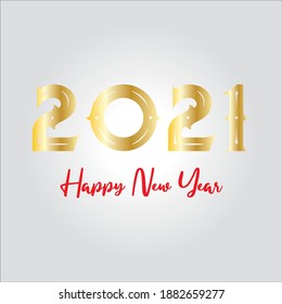 feliz año nuevo 2021. ilustración vectorial.