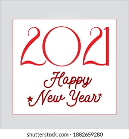 feliz año nuevo 2021. ilustración vectorial.