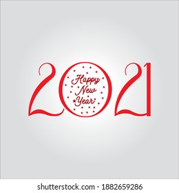 feliz año nuevo 2021. ilustración vectorial.