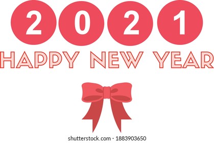 Happy New year 2021. Vector